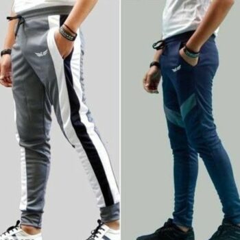 Cotton Solid Regular Fit Men's Track Pant (Pack of 2)