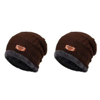 Fleece Solid Winter Caps Buy 1 Get 1 Free