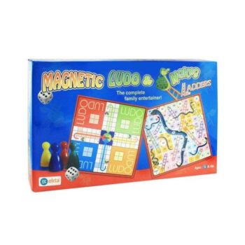 2 in 1 Magnetic Ludo Snakes and Ladders - Kids Board Game