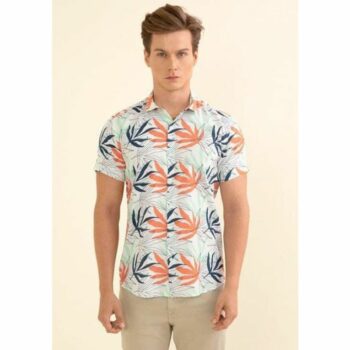 Polyester Printed Half Sleeves Regular Fit Mens Casual Shirt