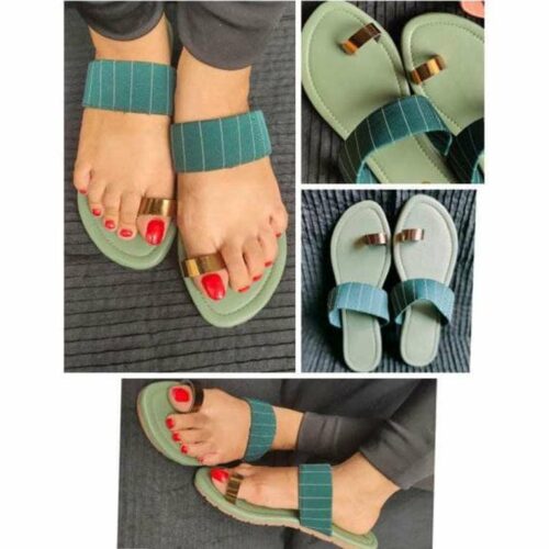 Solid Flat Sandal for Women