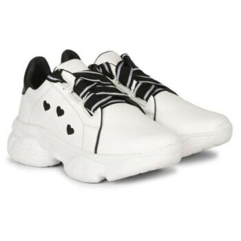 Solid PVC Sport Shoes for Women