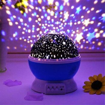 Star Projector Night Lights for Kids, Starry Moon Rotating Nightlight, Star Sky Lamp for Decorating Birthdays, Christmas and Parties, Night Lamp, Night Light Star Projector lamp, Star Moon Light
