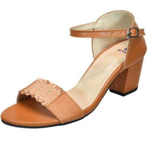 Stylish Casual Solid Heel Sandals for Women