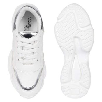 Stylish PVC White Women's Sneaker