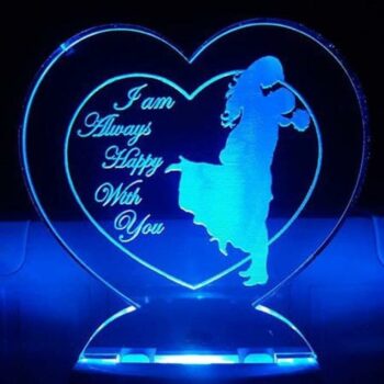 Valentine Gift LED 3D Illusion Night Lamp