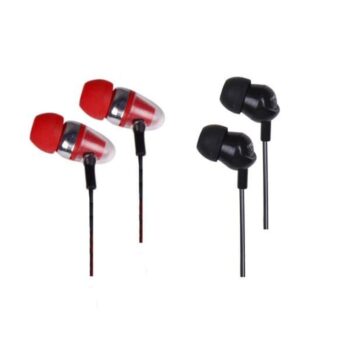 Wired Earphones with Mic (Pack of 2)