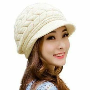 Women's Acrylic Faux Fur Winter Caps