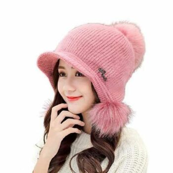 Women's Acrylic Solid Winter Caps