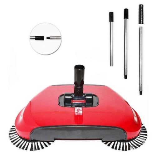 All in One Hand Push Rotating Sweeper Mop Room and Office Floor Sweeper Cleaner Dust Mop Set 5