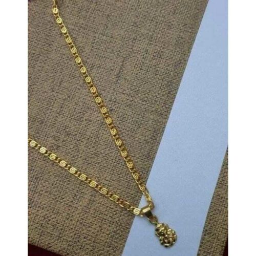 Elegant Gold Plated Chain With Pendant