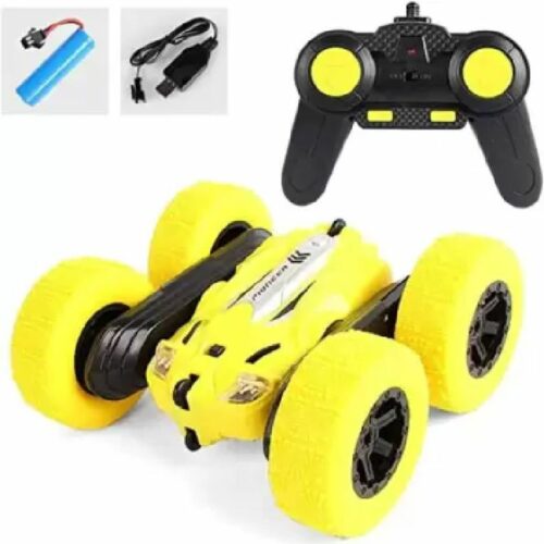 RC Stunt Car - 2-4Ghz Double Sided 360 Spin Flip with LED Lights Remote Control Racing Truck 4WD for Kids