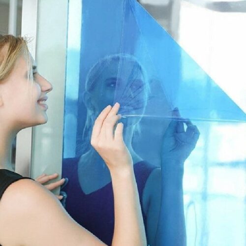 Self Adhesive Mirror Sheet _ Flexible Non Glass Mirror Tiles _ Mirror Sticker for Office Home Bathroom Wall Decor