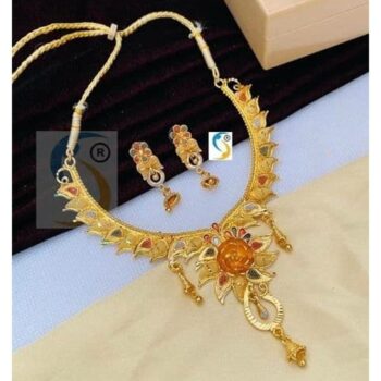 Delightful Gold Plated Necklace Set