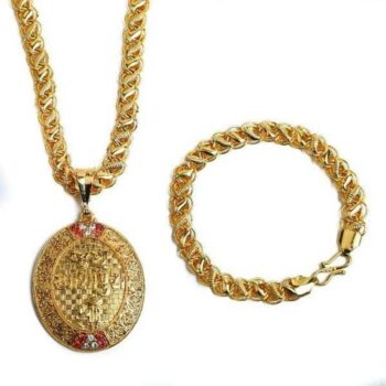 Luxurious Gold Plated Chain Set