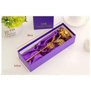 Best Gift on Valentine's Day, Rose Day Gift, Gold Dipped Rose with Gift Box