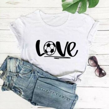 Cotton Printed Women's Love T-Shirt