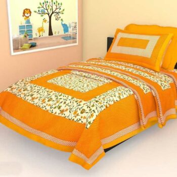 Jaipuri Single Bedsheet Cotton Printed