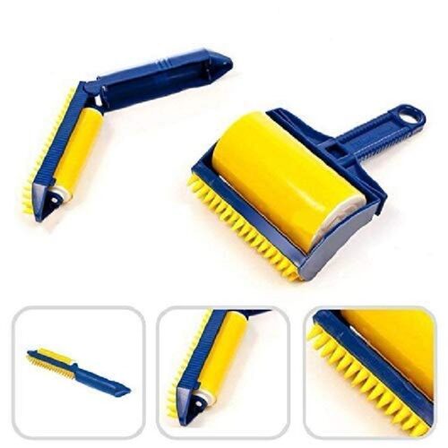 Plastic Reusable Sticky Lint Roller Dust Hair Cleaner Brush with Handle
