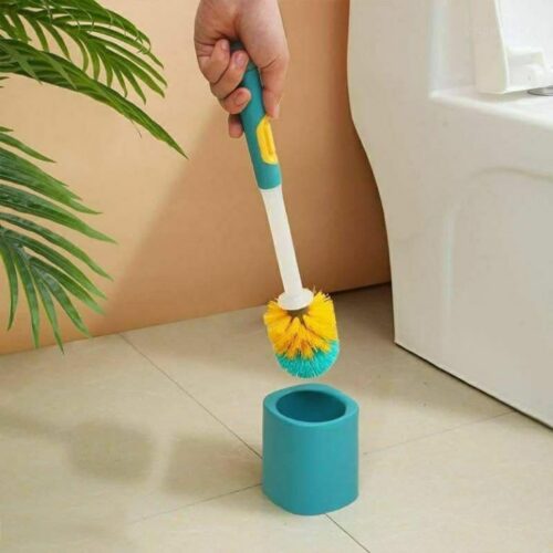 Portable Automatic Spray Toilet Brush with Long Handle