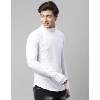 Rigo Cotton Solid Full Sleeves Mens Stylized Neck T Shirt15