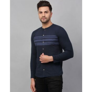 Rigo International Cotton Color Block Full Sleeves Men's Slim Fit Casual Shirt