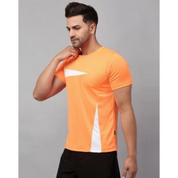 Rigo International Polyester Half Sleeves Active Wear Men's T-Shirt