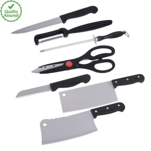 Stainless Steel 7 Pieces Kitchen Knives Set