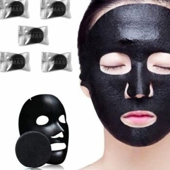 Compressed Charcoal Magic Facial Tablet Face Tissue Napkin Paper Mask for Men & Women