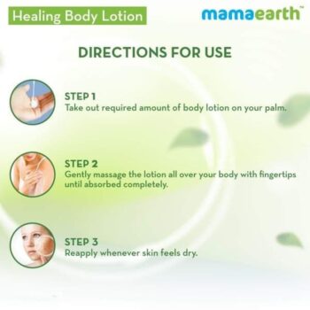 Mamaearth Healing Natural Body Lotion with Argan Oil & Macadamia Nut for women & men with dry skin 250ml