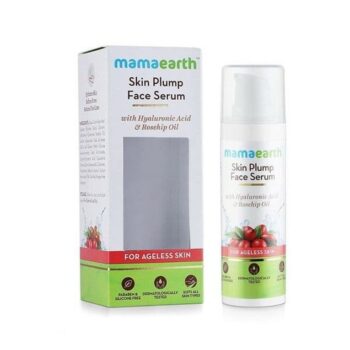 Mamaearth Skin Plump Serum For Face Glow, with Hyaluronic Acid & Rosehip Oil for Ageless Skin - 30ml