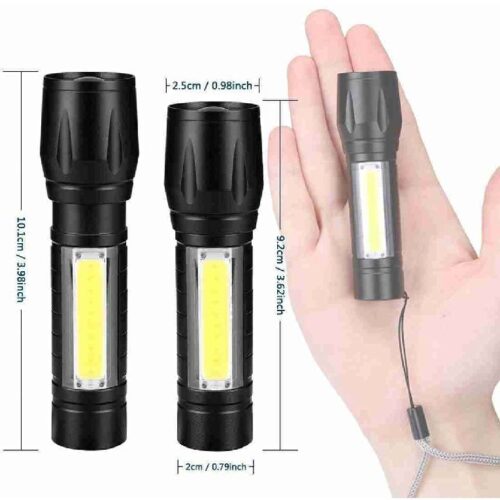 Rechargeable Portable LED Flashlight COBXPE LED Torch Waterproof Camping Lantern Zoomable Focus Light Tactical Flashlight1
