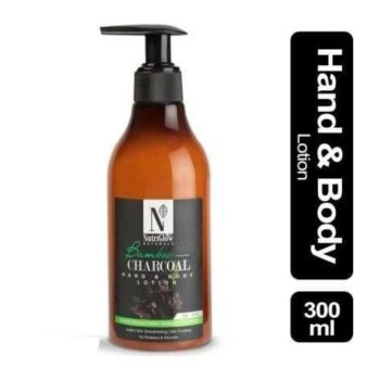 NutriGlow Natural's Bamboo & Charcoal Hand & Body Lotion (300 ml)