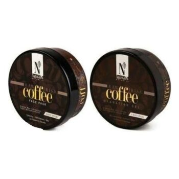 NutriGlow Natural's Coffee Combo -Face Pack (200 Gm) + Hydrating Gel (200 Gm) | Natural
