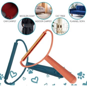 Portable Lint Remover at Home Use | Use for Removing Lint Dust in Furniture and Wool Clothes Sweater Carpet | Woolen Fabrics Brush Sticky Lint Roller with Long Handle (1 Pcs)