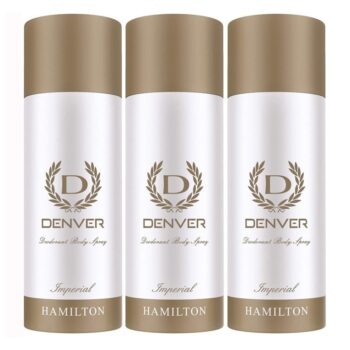 Denver DEN_ Hamilton Imperial ( Pack of 3 ) Deodorant Spray - For Men & Women (495 ml, Pack of 3)