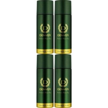 Denver Deodorant Spray For Men – Hamilton 165 ml (Pack of 4) Deodorant Spray - For Men (660 ml, Pack of 4)