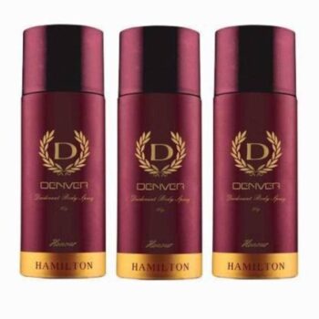 Denver Hamilton Honor pack of 3 Deodorant Spray - For Men (495 ml, Pack of 3)