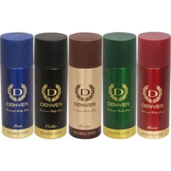 Denver Hamilton, Honour, Pride, Caliber and Prestige Combo Deodorant Spray (825 ml, Pack of 5)