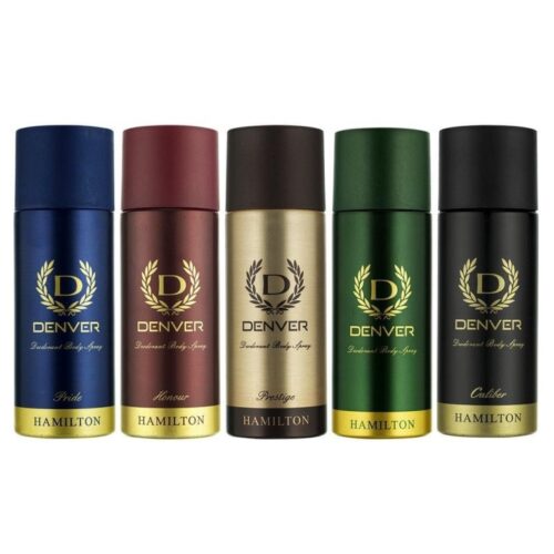 Denver Hamilton, Honour, Pride, Caliber and Prestige Combo Deodorant Spray (825 ml, Pack of 5)