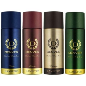 Denver Hamilton, Honour, Pride and Prestige PK OF 4 Body Spray - For Men (660 ml, Pack of 4)