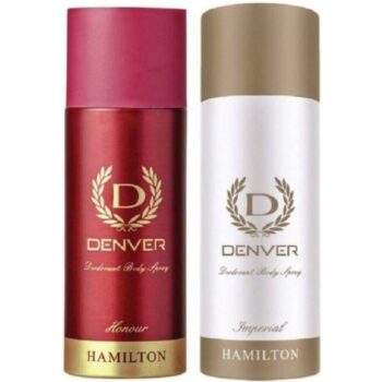 Denver Hamilton Honour and Hamilton Imperial Perfume Deodorant Spray (165 ml Each) Deodorant Spray - For Men (330 ml, Pack of 2)