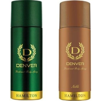 Denver Noble + Hamilton Body Spray 165ml - 2Pcs QH32 Body Spray - For Men (330 ml, Pack of 2)