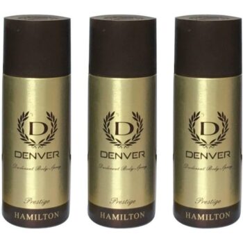 Denver PRESTIGE HAMILTON (PACK OF 3) Deodorant Spray - For Men & Women (165 ml, Pack of 3)