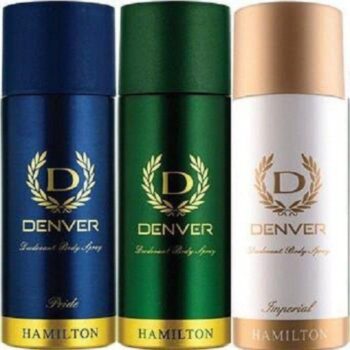 Denver Pride, Hamilton & Imperial Pack Of 3 (495ml) Deodorant Spray - For Men & Women (495 ml, Pack of 3)