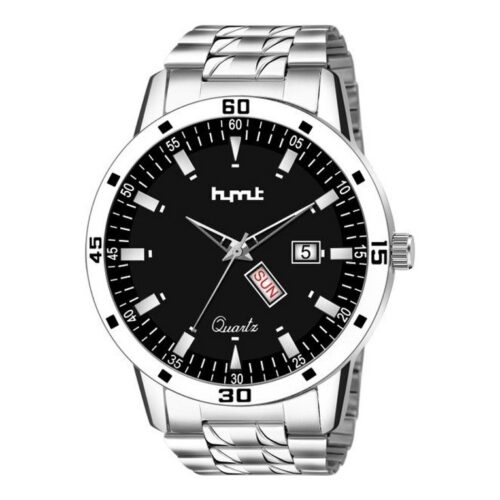 HMT Men's Watch Stainless Steel Day and Date Watch