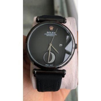 Rolex Men's Leather Watch