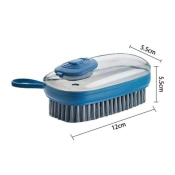 Liquid Adding Dispenser Brush Plastic Washing Pot Kitchen Dish Cleaner Brush Soft Bristle Floor Clean Brush Shoes