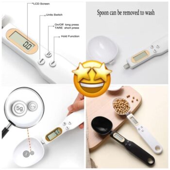Measuring Spoon - Kitchen Measuring Digital Spoon Scale Detachable Spoon Head