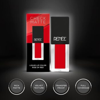 Renee Check Matte Mini Liquid Lipstick - Rise of Red 2.5ml